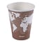 Eco-Products World Art Renewable and Compostable Hot Cups, 8 oz, Brown/White, PK50 EP-BHC8-WAPK - alternate 1